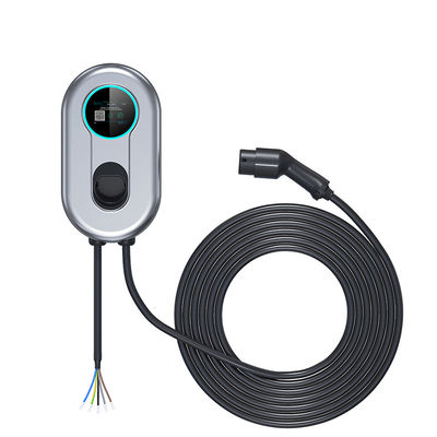 Enchufe del Type2 IEC62196 del cargador de EV con la estación de carga de Wallbox de la versión del App con la pantalla LCD