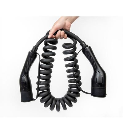 el cargador del coche de los 5M EV Charging Cable Electric telegrafía el Type2 IEC62196 al enchufe 32A 7kW del Type2 con el bolso del almacenamiento