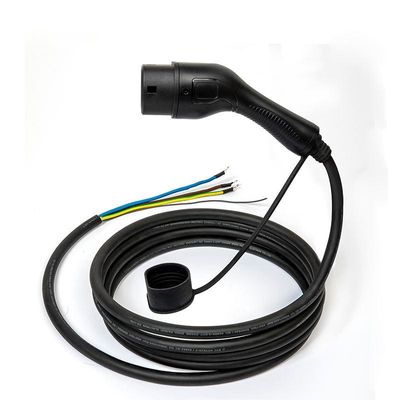 CA de carga 250V del enchufe 3.5kW del cable del cargador del coche eléctrico del estándar de Europa del cable del Type2 EV