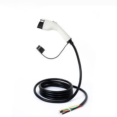Tipo 1 de carga del cordón del negro del cable 16A del SAE J1772 EV, enchufe del cargador del coche eléctrico 3.5KW