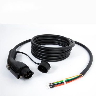 Cable 48Amp, tipo 1 de carga del cargador del coche del vehículo eléctrico de la CA 110V-240V del cable de 11kW EV