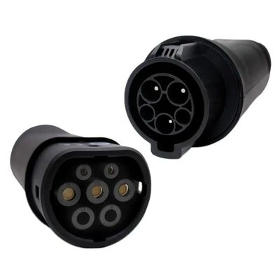Tipo 1 del SAE J1772 del vehículo eléctrico al conector de carga de Type2EV, adaptador 22KW del cargador de la CA EV
