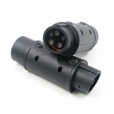 Type2 de la CA 250V al adaptador del tipo 1 EV para el cargador del coche eléctrico, cable de carga Conveter de 32A 22KW EV