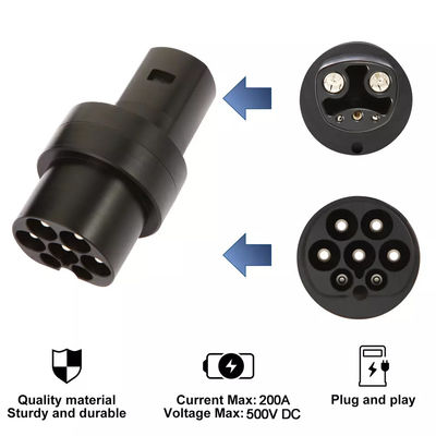 Tipo - 2 al conector de carga de carga de DC 500V Tesla del adaptador del vehículo eléctrico de Tesla