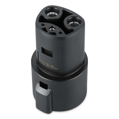 Conectores de carga J1772 la monofásico 60A EV de la CA a los adaptadores de Tesla para los cargadores de los vehículos eléctricos