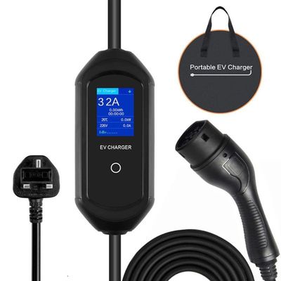 estaciones de carga portátiles del Type2 EV de la CA del coche eléctrico del hogar de 7Kw 32A para los vehículos eléctricos