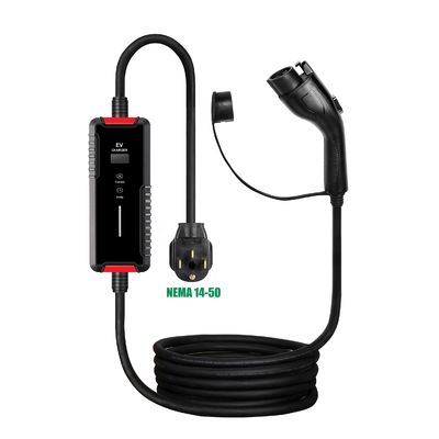 Cargador elegante portátil SAE J1772 del coche eléctrico del tipo 1 de las estaciones de carga del hogar EV de la CA 16A