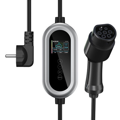 El OEM modificó el cargador portátil eléctrico portátil de la estación para requisitos particulares de carga del coche de la CA 230V del Type2 16A EV