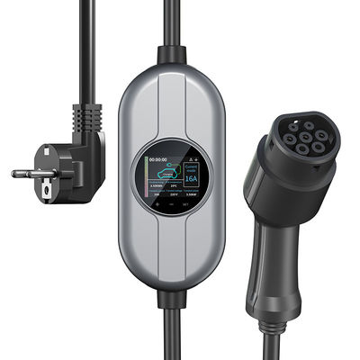 50/60Hz tipo - cargador portátil de 2 EV con el cargador ajustable actual del hogar EV de la CA 230V de la caja de control