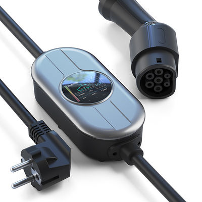 50/60Hz tipo - cargador portátil de 2 EV con el cargador ajustable actual del hogar EV de la CA 230V de la caja de control
