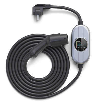 Tipo ajustable máximo 7.36KW 32A - cargador portátil de 2 EV para la estación de carga del vehículo eléctrico con la pantalla LCD