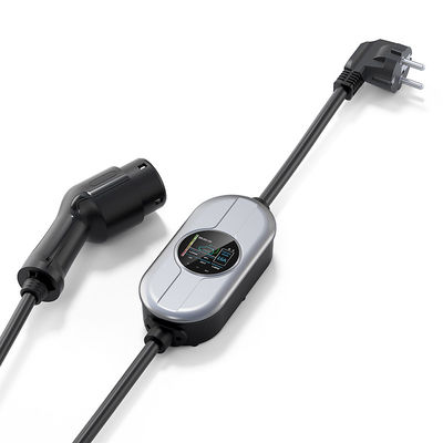 Tipo ajustable máximo 7.36KW 32A - cargador portátil de 2 EV para la estación de carga del vehículo eléctrico con la pantalla LCD