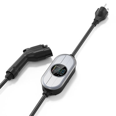 pila de carga SAE J1772 de la CA de Staion de carga móvil de 16A Type1 con LCD