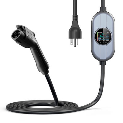 pila de carga SAE J1772 de la CA de Staion de carga móvil de 16A Type1 con LCD