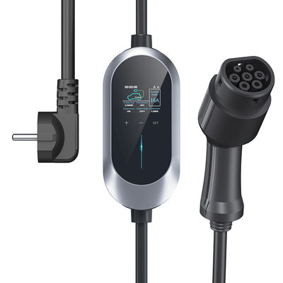 Tipo máximo del ajuste actual 32A - cargador rápido de 2 EV, cargador portátil del vehículo eléctrico de la CA del OEM