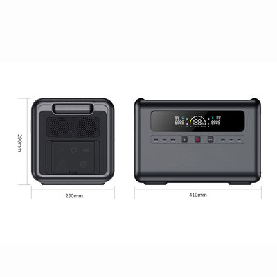 generador solar portátil de la central eléctrica 2400W 2304Wh, fuente de batería LiFePO4