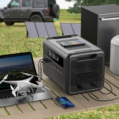 generador solar portátil de la central eléctrica 2400W 2304Wh, fuente de batería LiFePO4